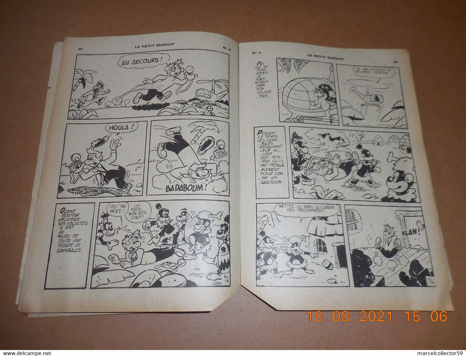 Le Petit Sheriff N°4 Année 1957 Be - Kleinformat