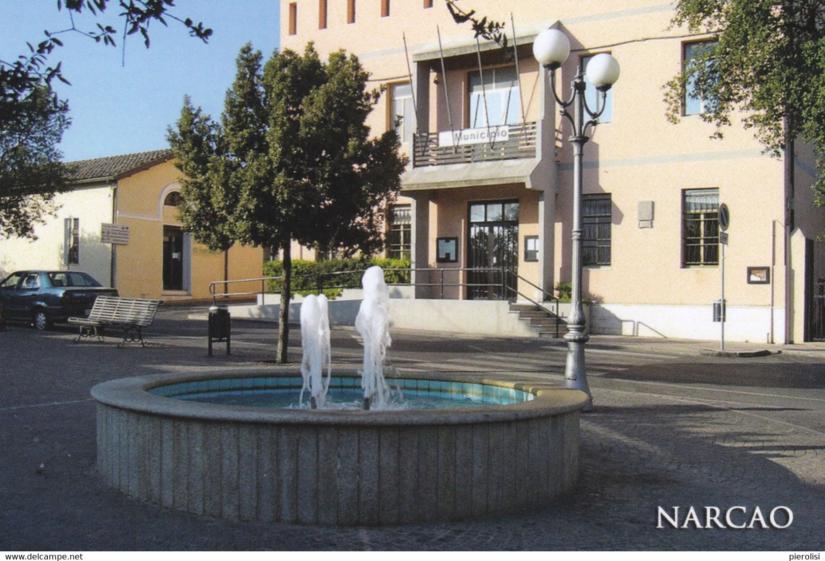 (QU040) - NARCAO (Carbonia-Iglesias) - Fontana E Palazzo Municipale - Carbonia