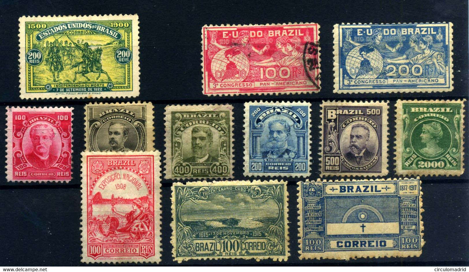 Brasil Nº 113, 126/7, 131/5, 139, 142, 147, 149. Año 1900/17 - Ungebraucht