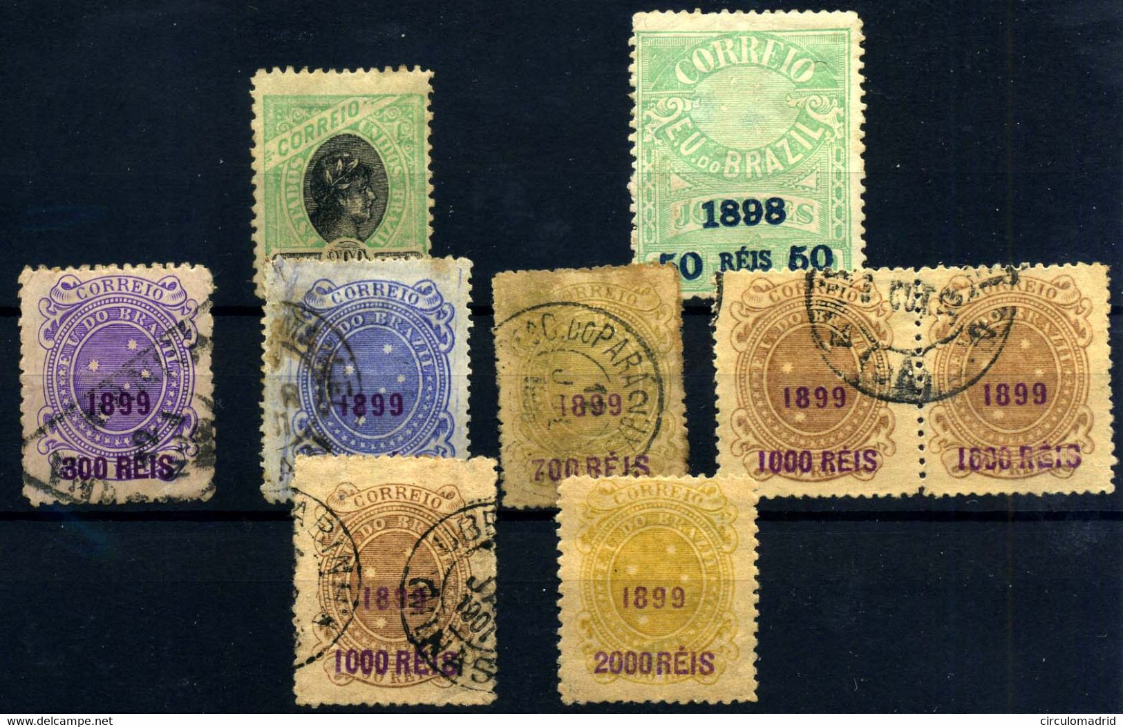 Brasil Nº 84, 102, 107/10, 111. Año 1894/99 - Ongebruikt