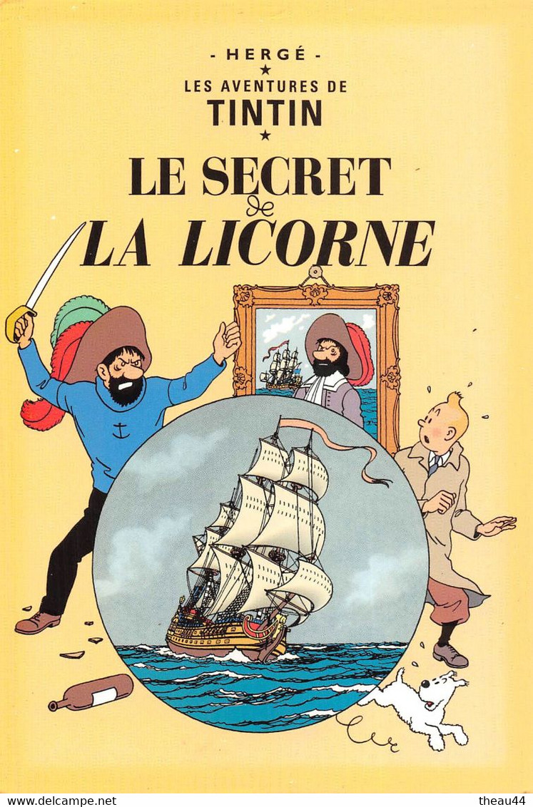 ¤¤  -   Lot De 4 Cartes De L'Illustrateur " HERGE "  -  TINTIN, MILOU, Capitaine HADDOCK, Les DUPOND Et DUPONT   -  ¤¤ - Hergé