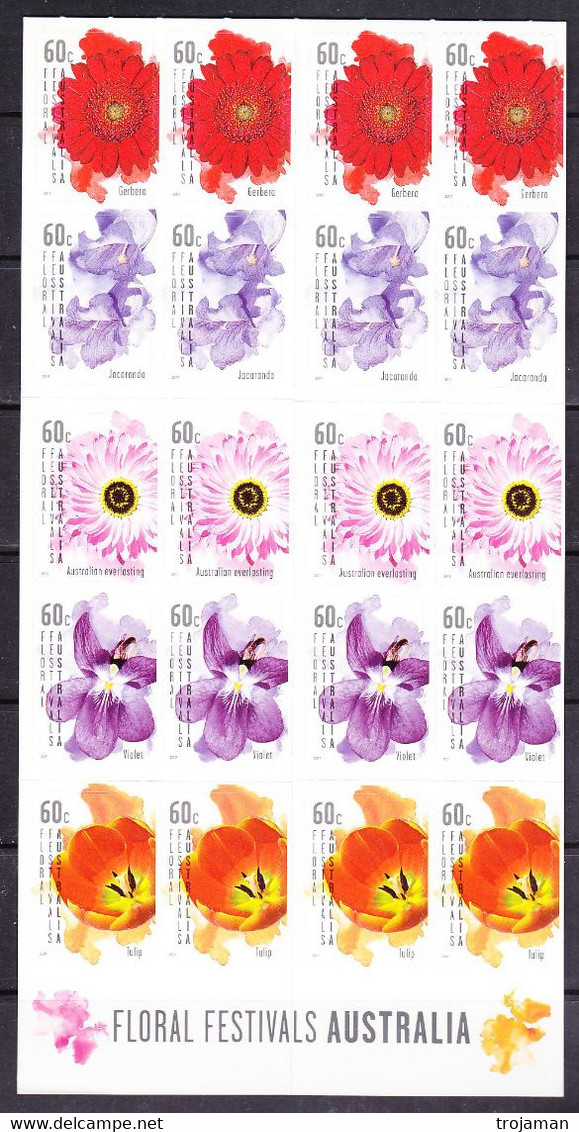 EX-PR-21-08 AUSTRALIA.FLOWER FEST 2018. MICHEL 3535-39 MH 482 = 24.0 EURO. MNH**STARTING PRICE APPROXIMATELY FACE VALUE. - Mint Stamps