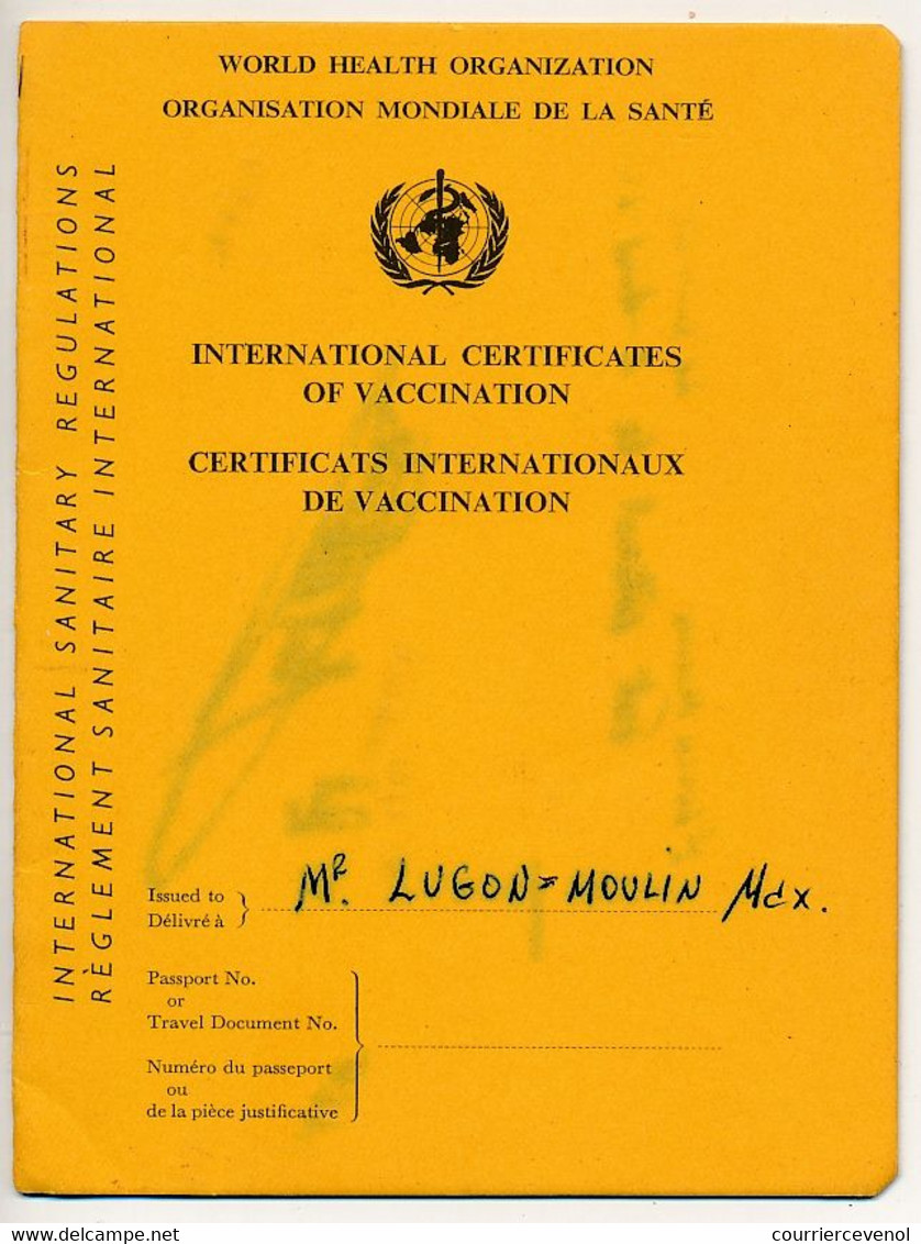 Certificat International De Vaccination Anti-variolique - 1965/1968 - Fort National ALGERIE - Documents Historiques