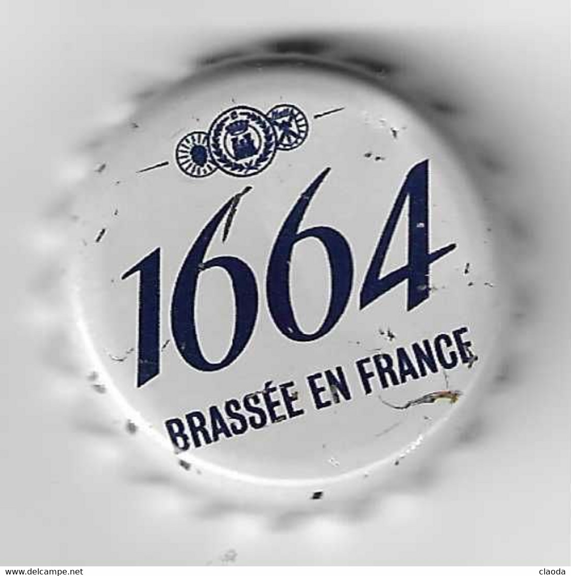 B 366 - CAPSULE DE BIERE - 1664 - BRASSÉE EN FRANCE (KRONENBOURG)  GRISE - Birra