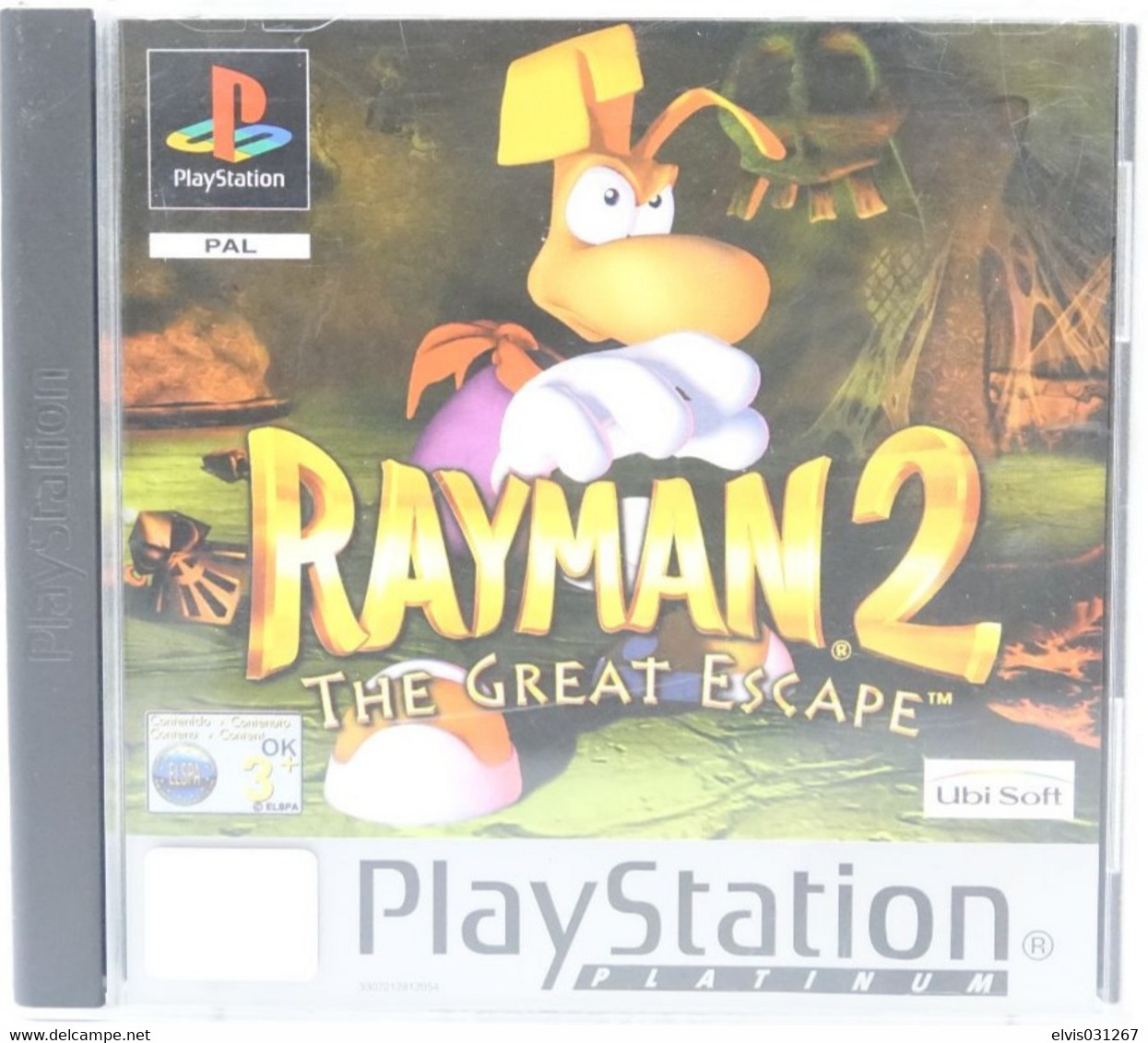 SONY PLAYSTATION ONE PS1 : RAYMAN 2 THE GREAT ESCAPE - PLATINUM - Playstation