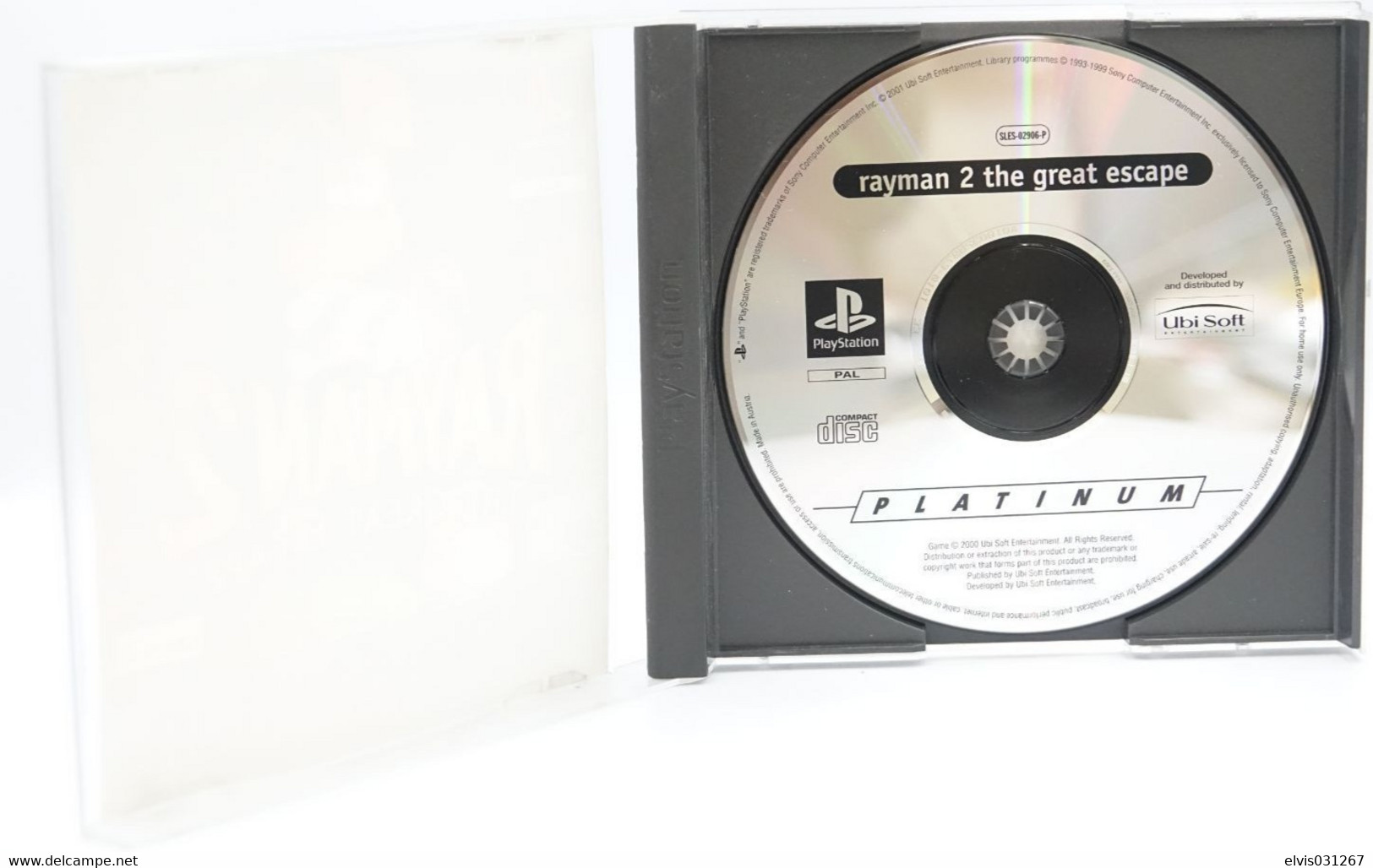 SONY PLAYSTATION ONE PS1 : RAYMAN 2 THE GREAT ESCAPE - PLATINUM - Playstation