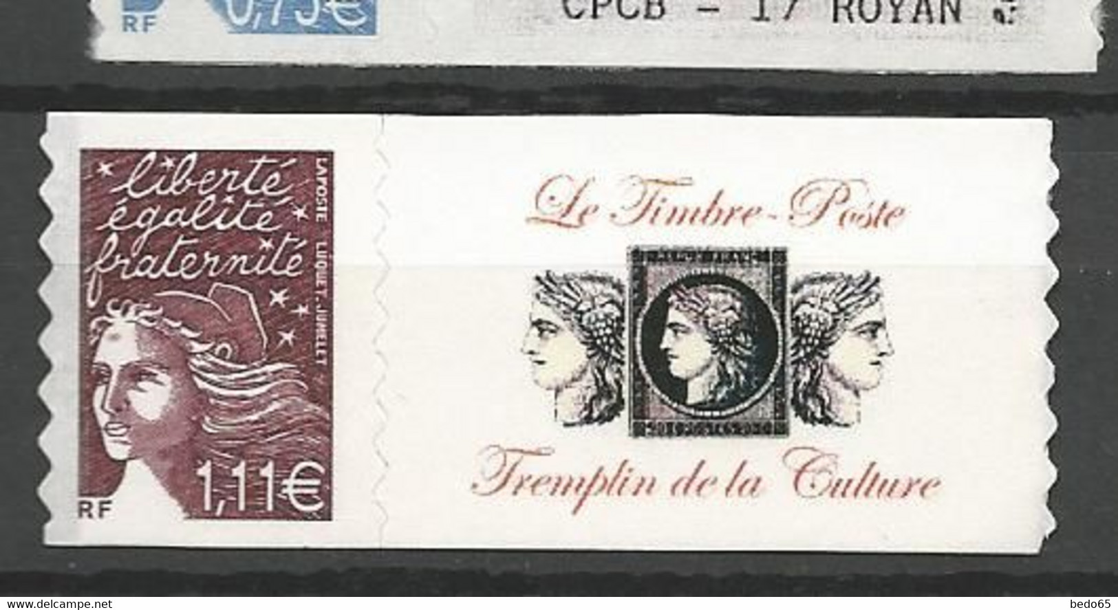 PERSONNALISE N° 3729C NEUF** LUXE  SANS CHARNIERE  / MNH - Andere & Zonder Classificatie