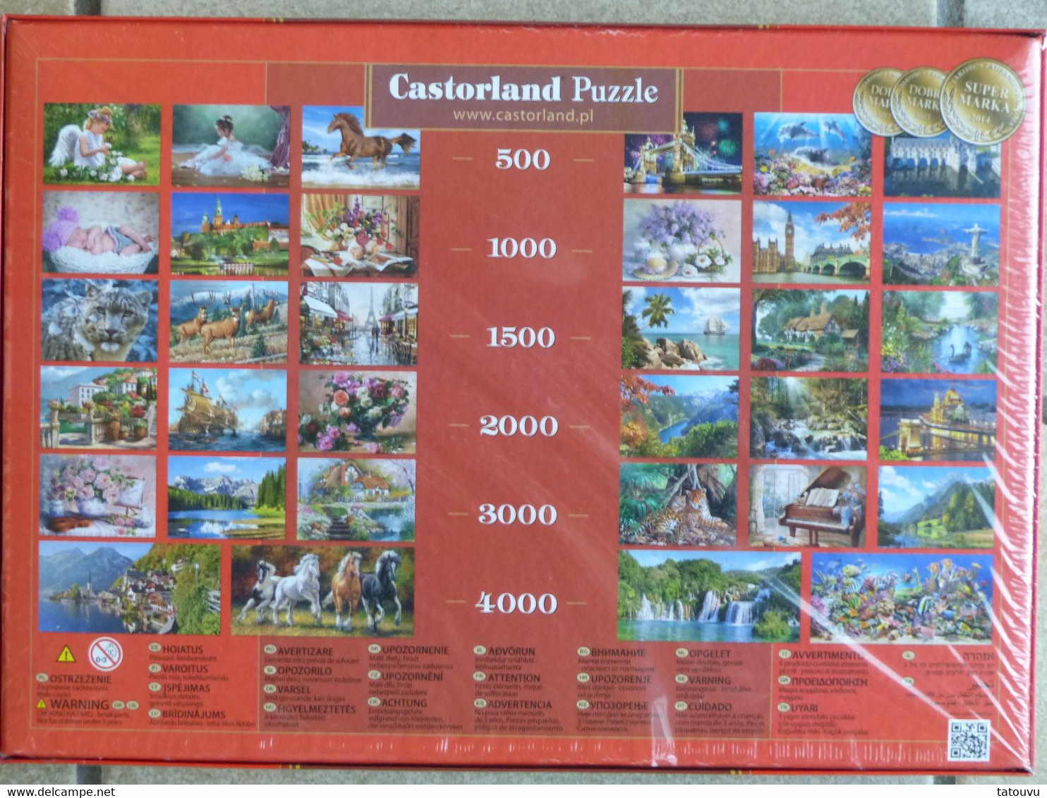 PUZZLE "Train De Noêl" 500 Pièces Editions Castorland 47cm Sur 33cm NEUF Avec CELLO* !! - Puzzles