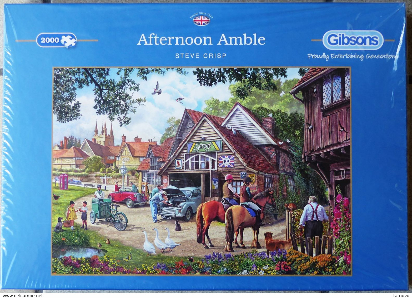 Puzzle "Un Après-midi Tranquille " 2000 Pièces 98cm Sur 68cm Ed. Gibson Neuf * - Puzzle Games