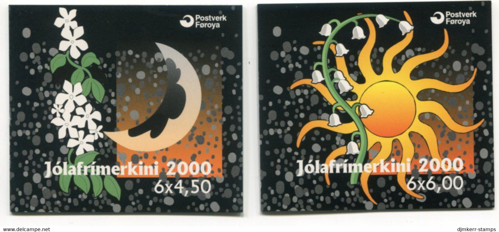 FAROE IS. 2000 Christmas Booklets MNH / **.  Michel 385-86 MH - Islas Faeroes