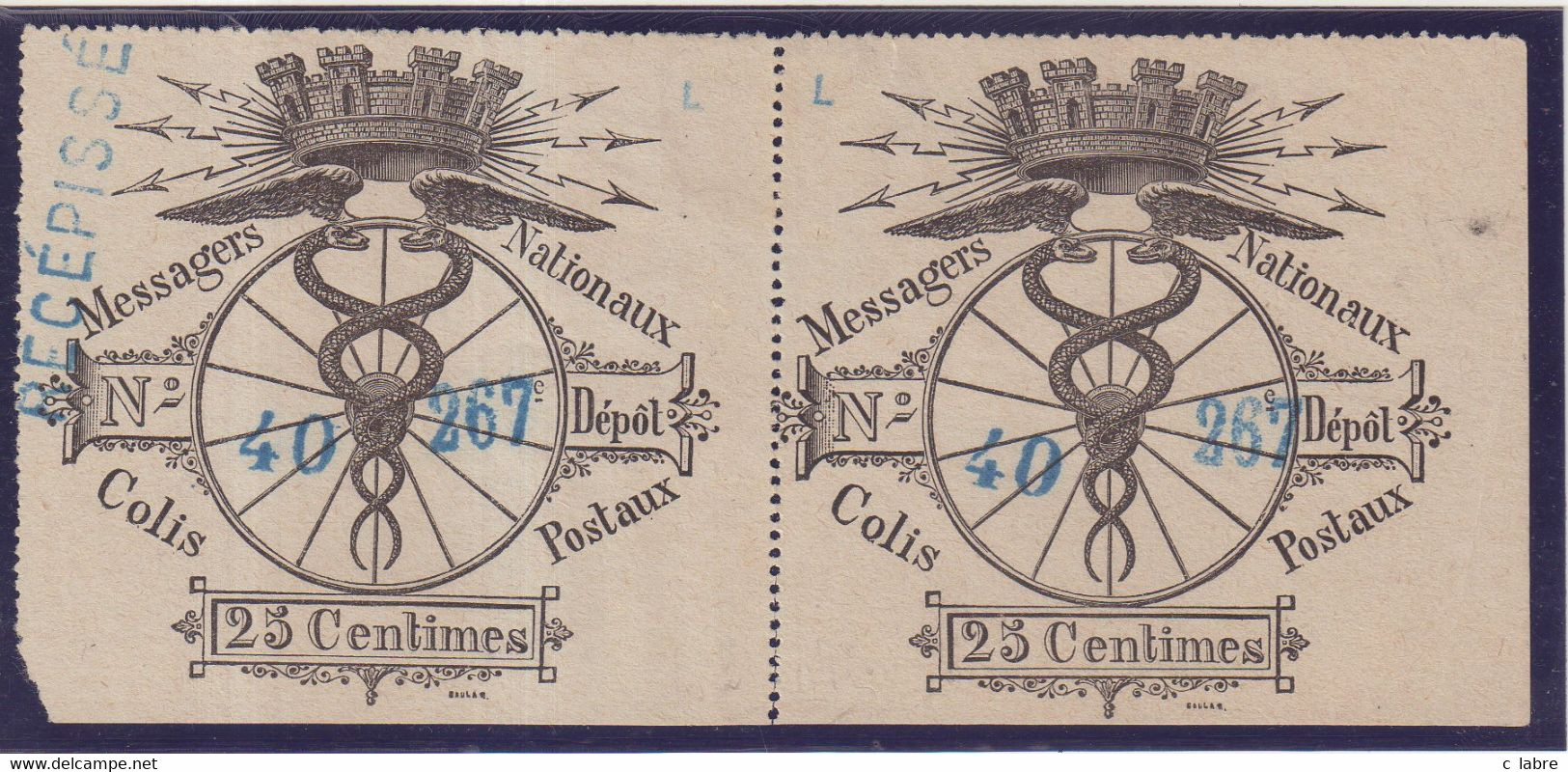 FRANCE : COLIS POSTAUX . DE PARIS POUR PARIS . N° 1 SPINK . 1886 . - Mint/Hinged