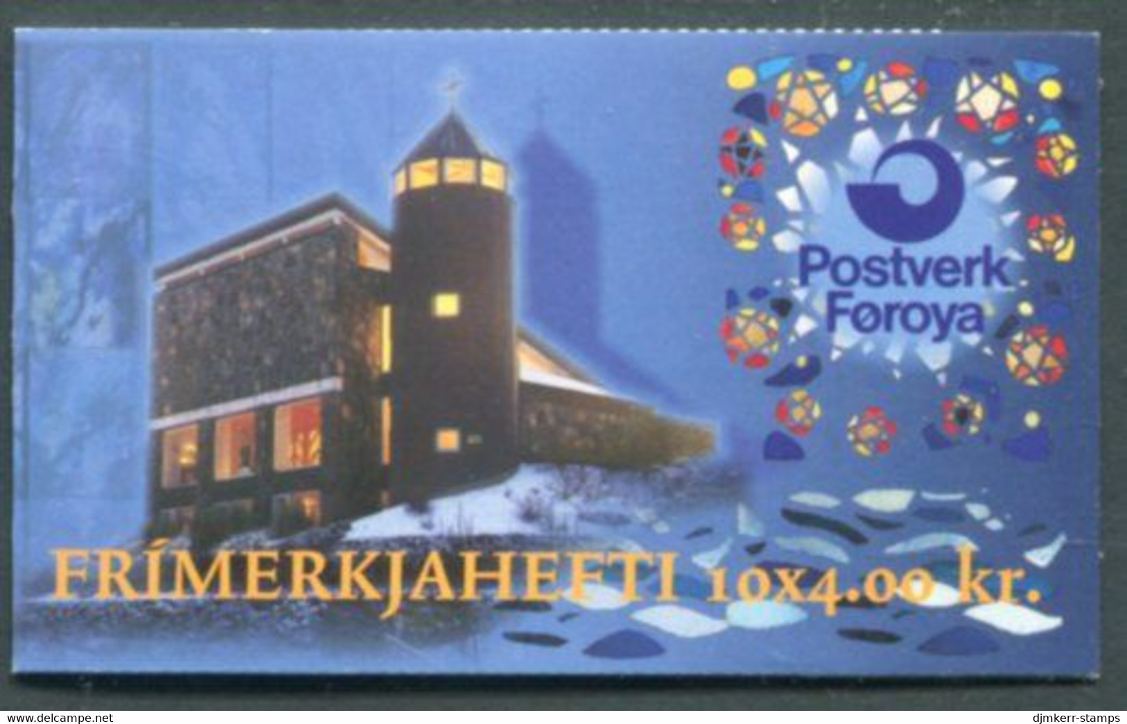 FAROE IS. 1995 Christmas: Catholic Church Booklet MNH / **.  Michel 289-90, MH10 - Faroe Islands