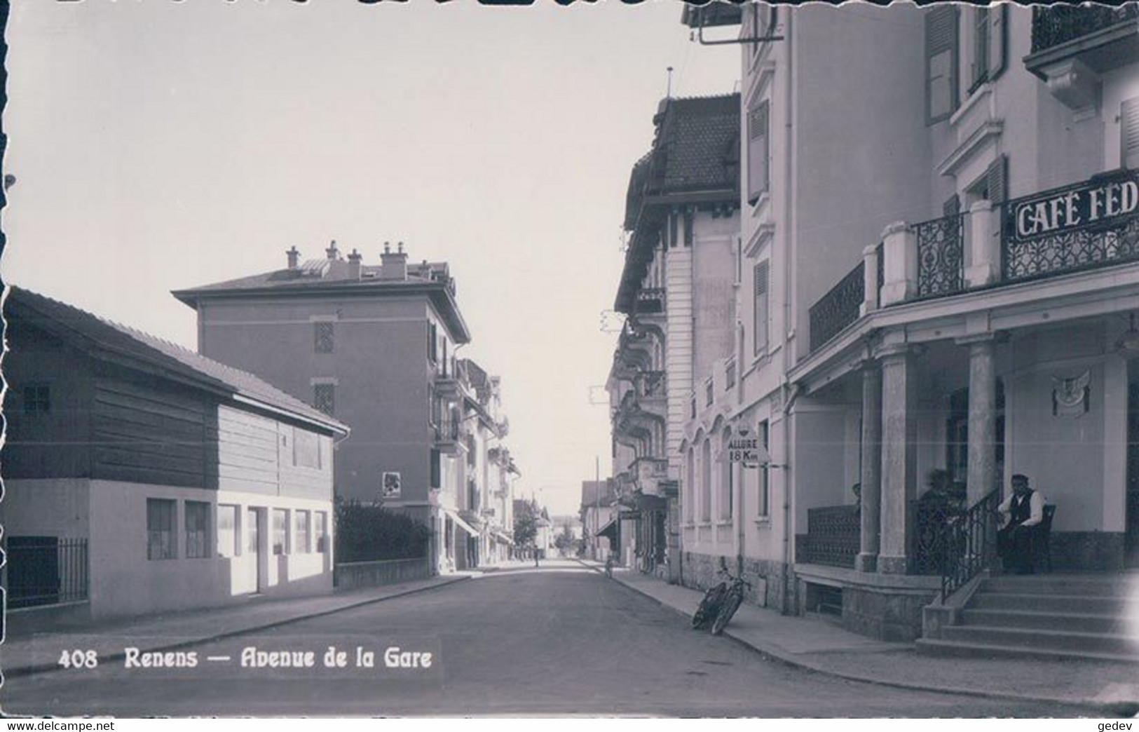 Renens VD, Avenue De La Gare, Café Fédéral (408) - Renens