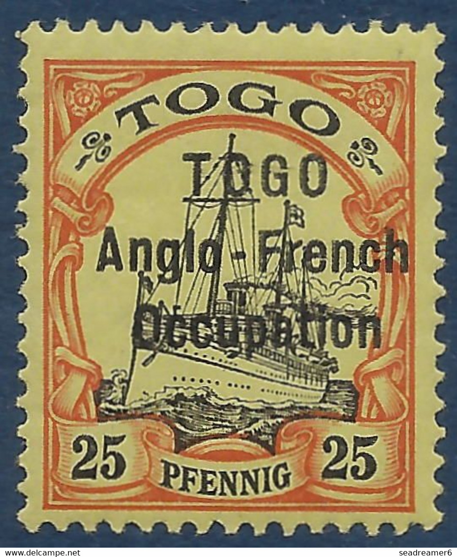 France Colonies Françaises Togo N°36* Type I Neuf & Tres Frais - Ungebraucht