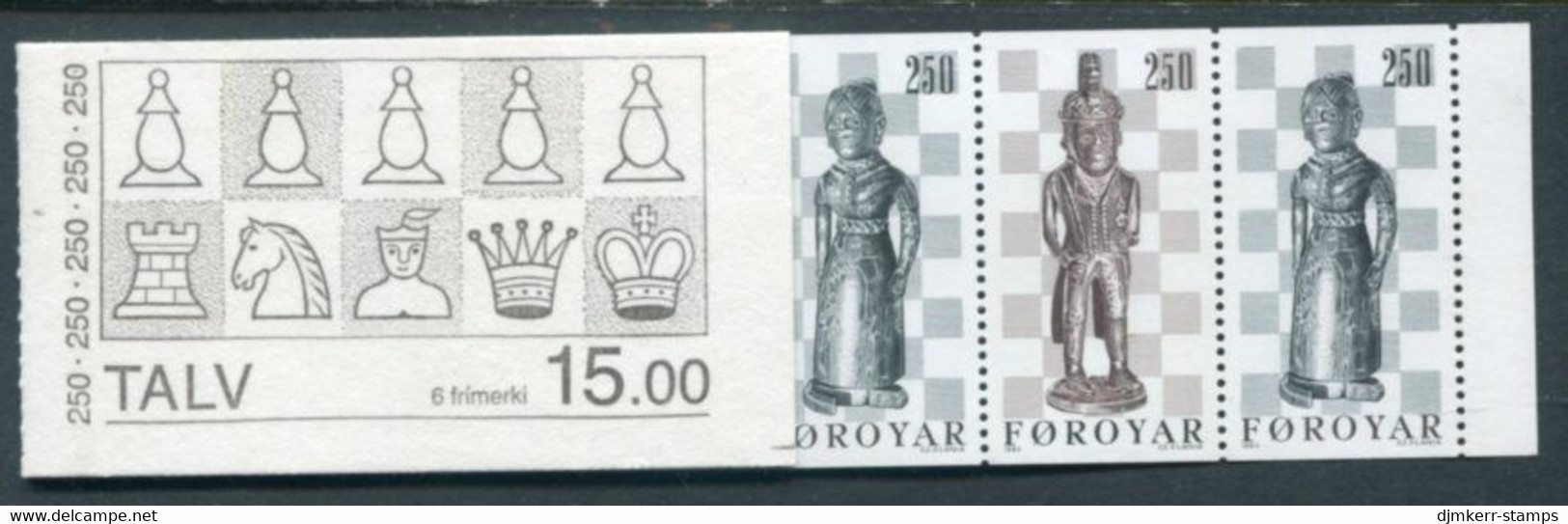 FAROE IS. 1983 Chess Pieces Booklet MNH / **.  Michel 82-83, MH1 - Faroe Islands