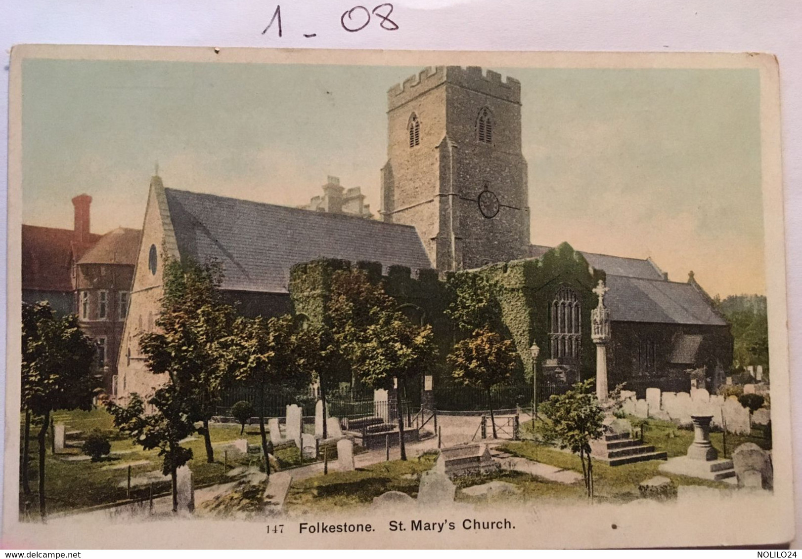Cp,  Folkestone St Mary's Church  N° 147, Non écrite, UK - Folkestone
