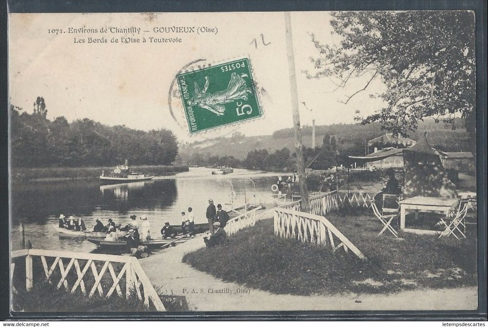 CPA 60 - Gouvieux, Les Bords De L'Oise à Toutevoie - Gouvieux