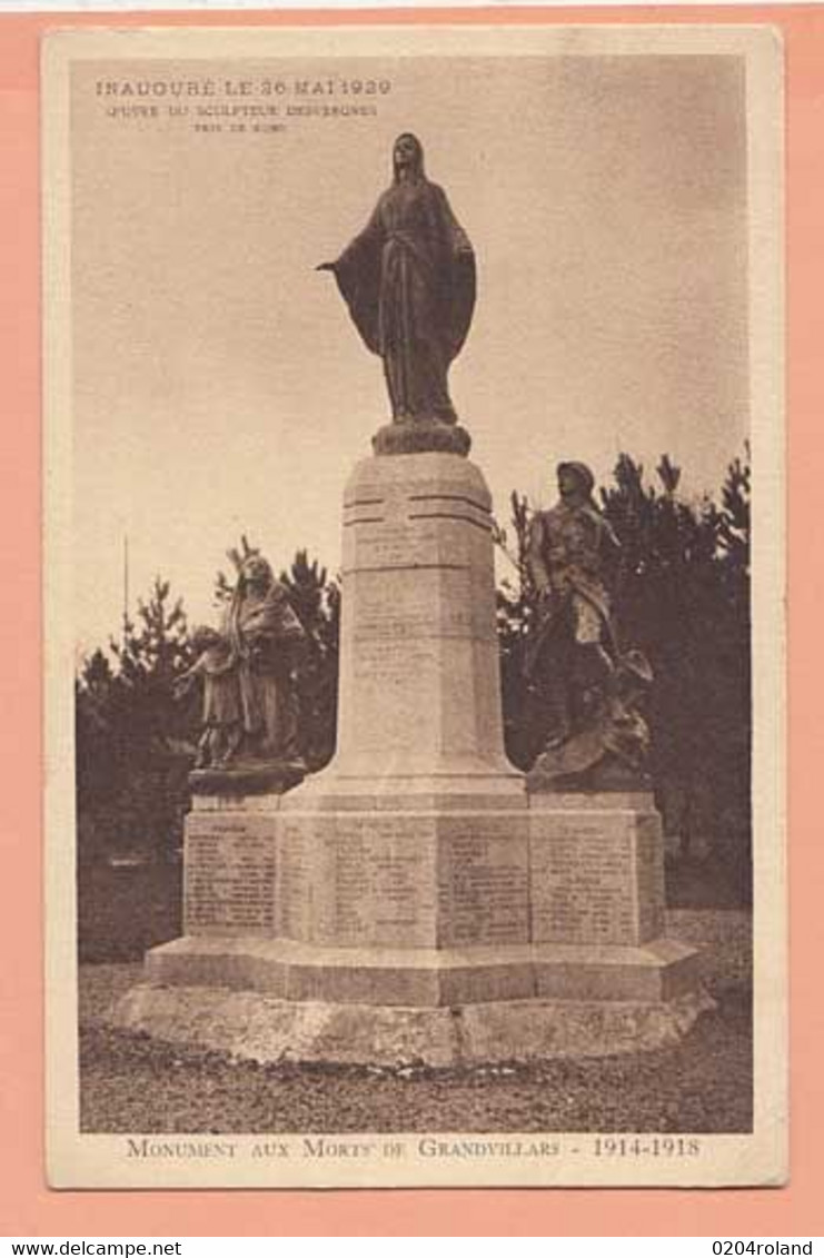 CPA France 90 - Monument Aux Morts De Grandvillards 1914 18 -  Achat Immédiat - Grandvillars