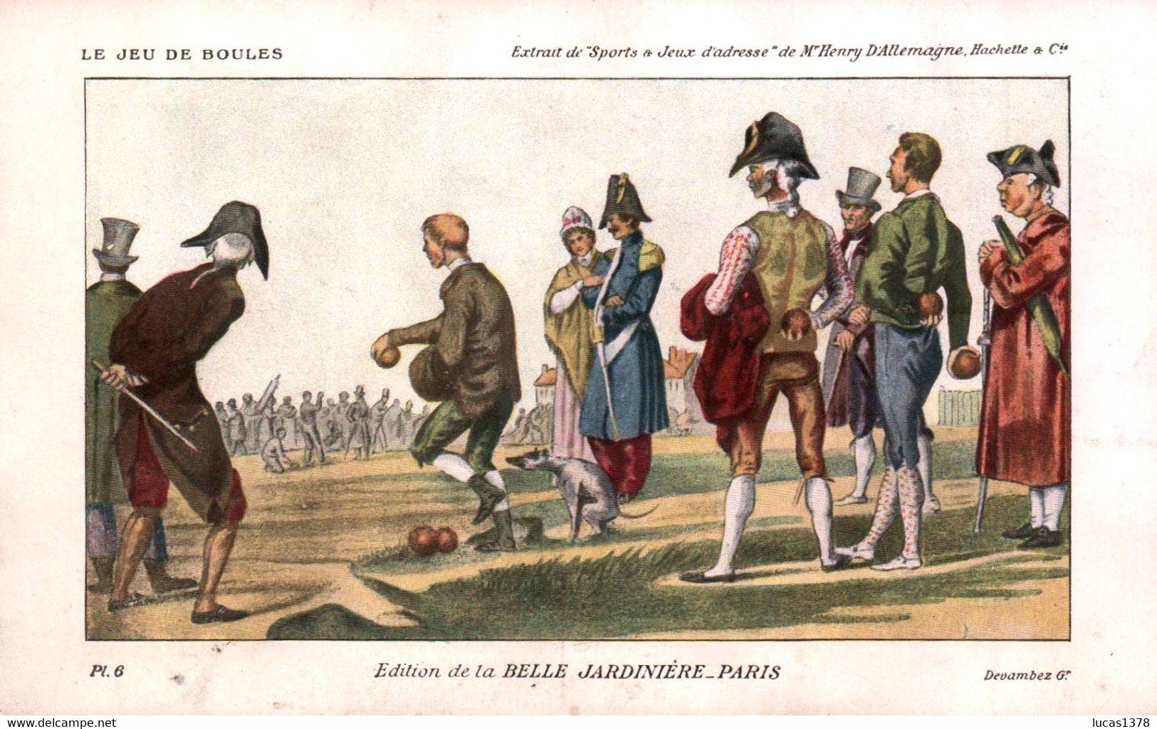 CARTE PUBLICITAIRE BELLE JARDINIERE / SERIE SPORTS ET JEUX D ADRESSE / LE JEU DE BOULES - Andere & Zonder Classificatie