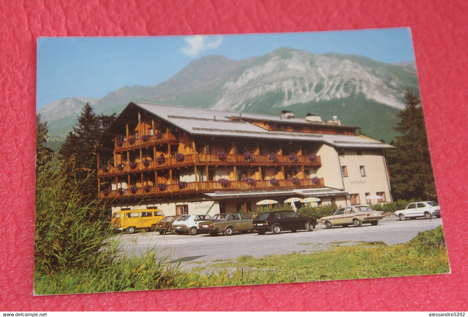 Grisons Lenzerheide Hotel La Palanca 1988 + Auto VW Golf Serie 1 + Pulmino VW T1 - Lantsch/Lenz