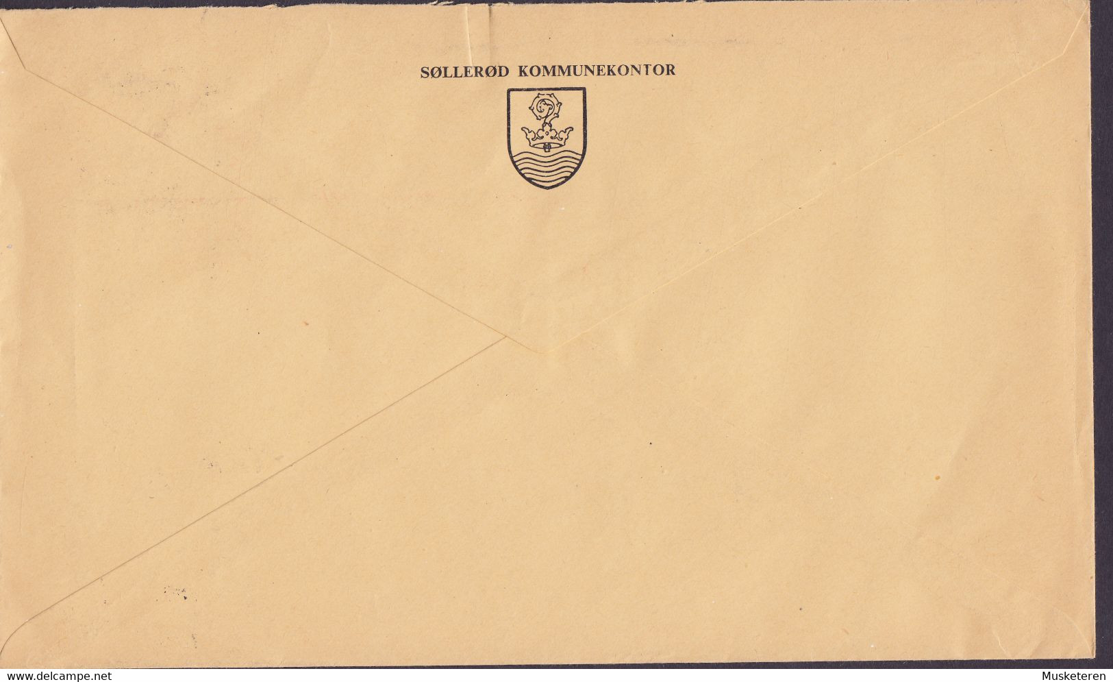 Perfin Perforé Lochung (S52a) 'S.S.' SØLLERØD Sogneraad KOMMUNEKONTOR 1950 Cover Brief GENTOFTE Kommune CHARLOTTENLUND - Abarten Und Kuriositäten