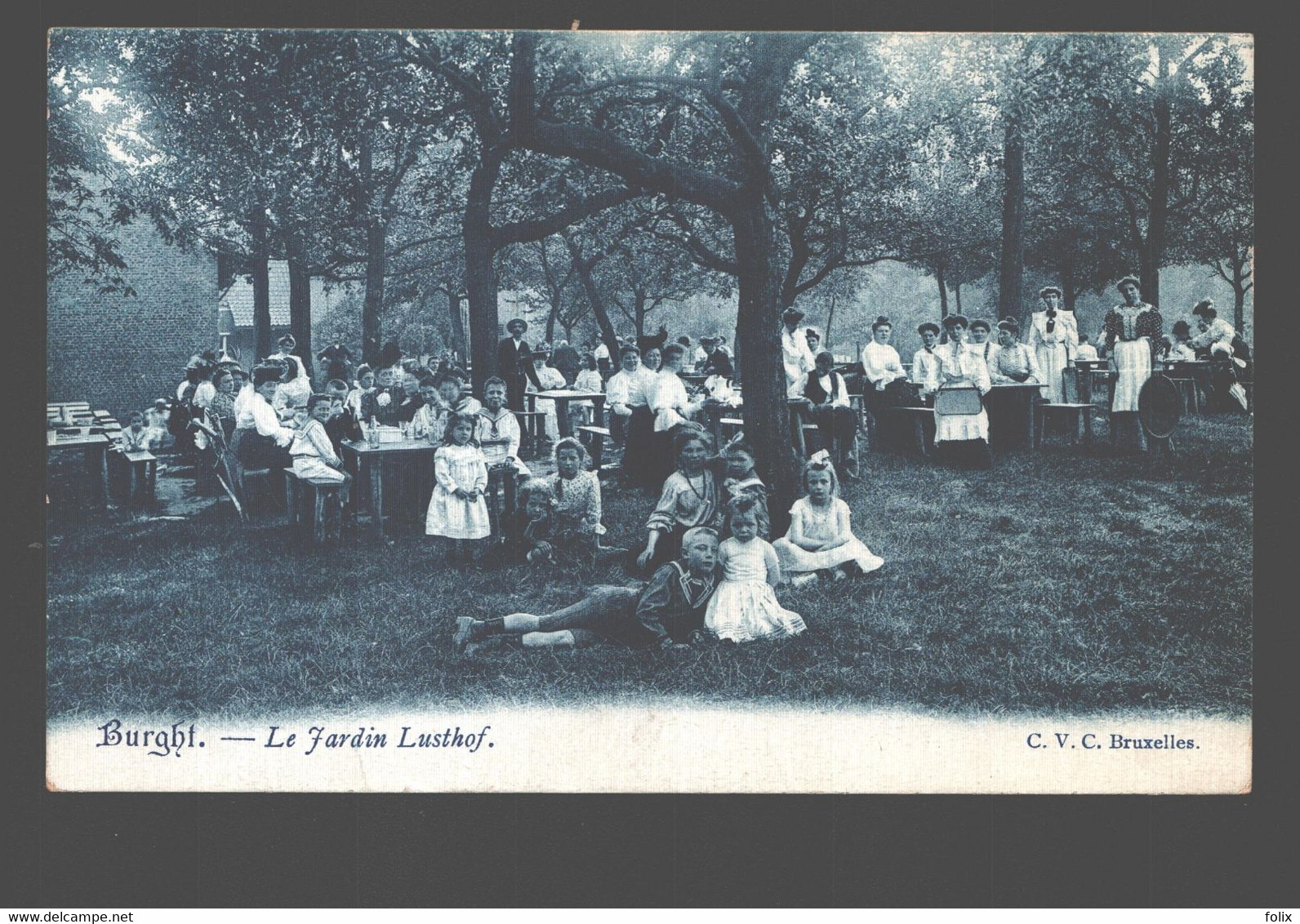 Burcht / Burght - Le Jardin Lusthof - Zeer Geanimeerd - 1909 - Zwijndrecht