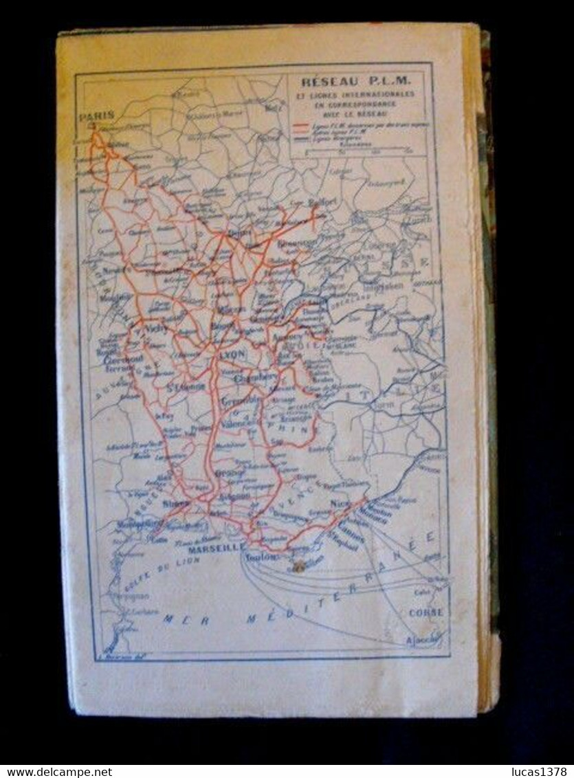 TRES RARE CARTE AFFICHE TRINQUIER TRIANON 1907 /  Paris Lyon Méditerranée Alpes & Cote D'Azur Original PLM - Roadmaps