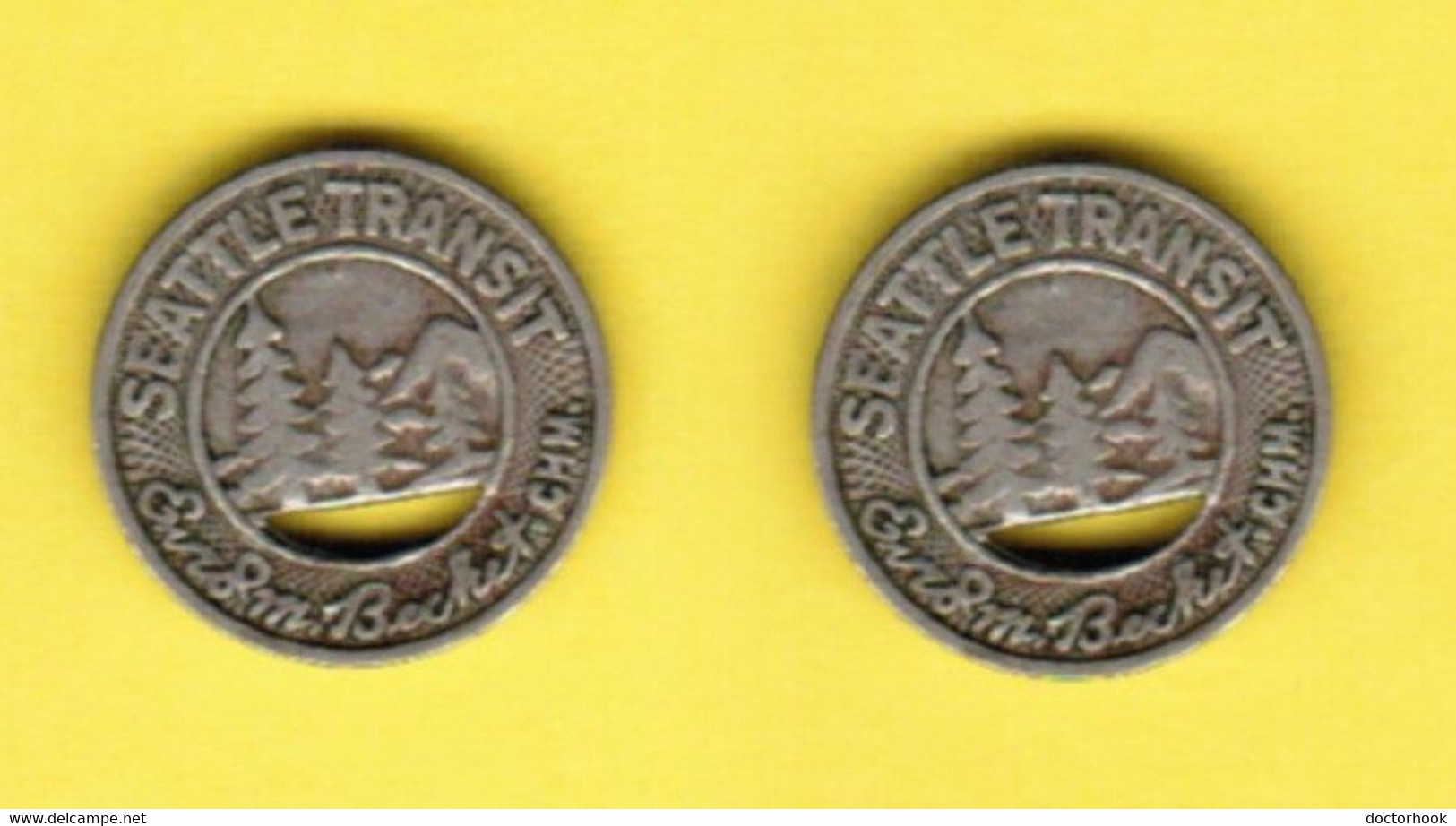 U.S.A.   1940's SEATTLE TRANSIT TOKEN (T-80) - Firmen