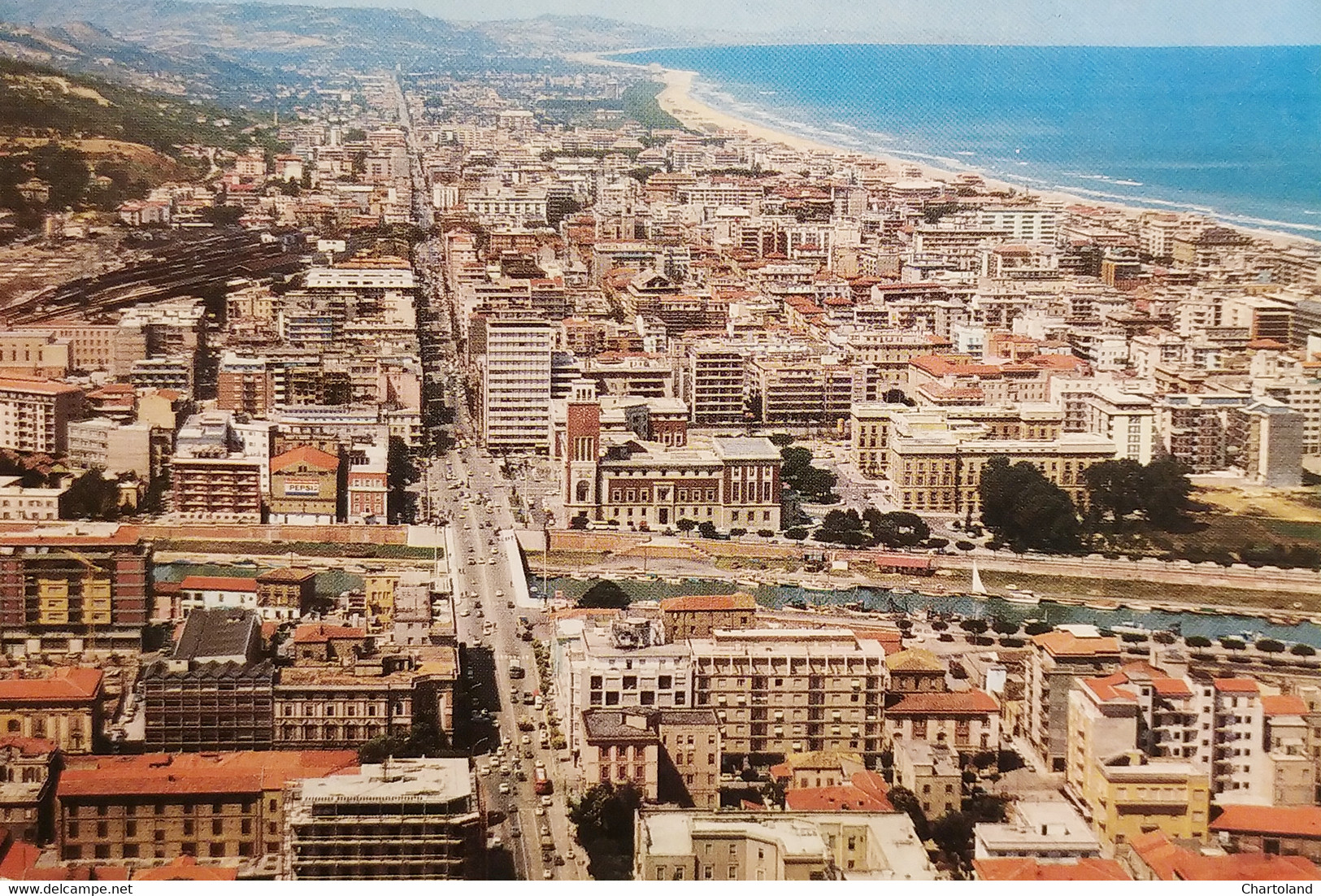 Cartolina - Pescara - Panorama Dall'aereo - 1965 Ca. - Pescara