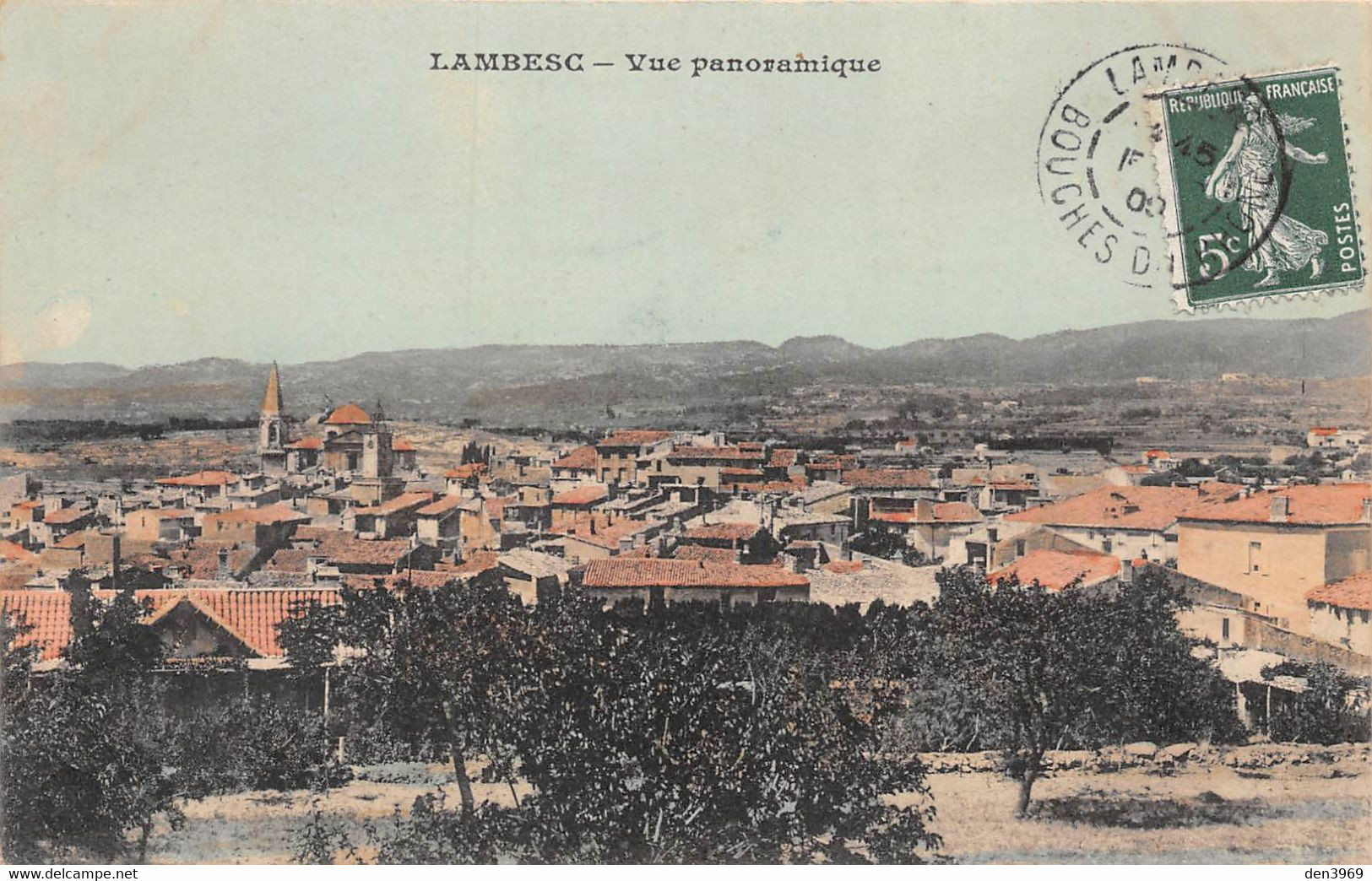 LAMBESC - Vue Panoramique - Edition Bauer & Marchet, Dijon - Lambesc