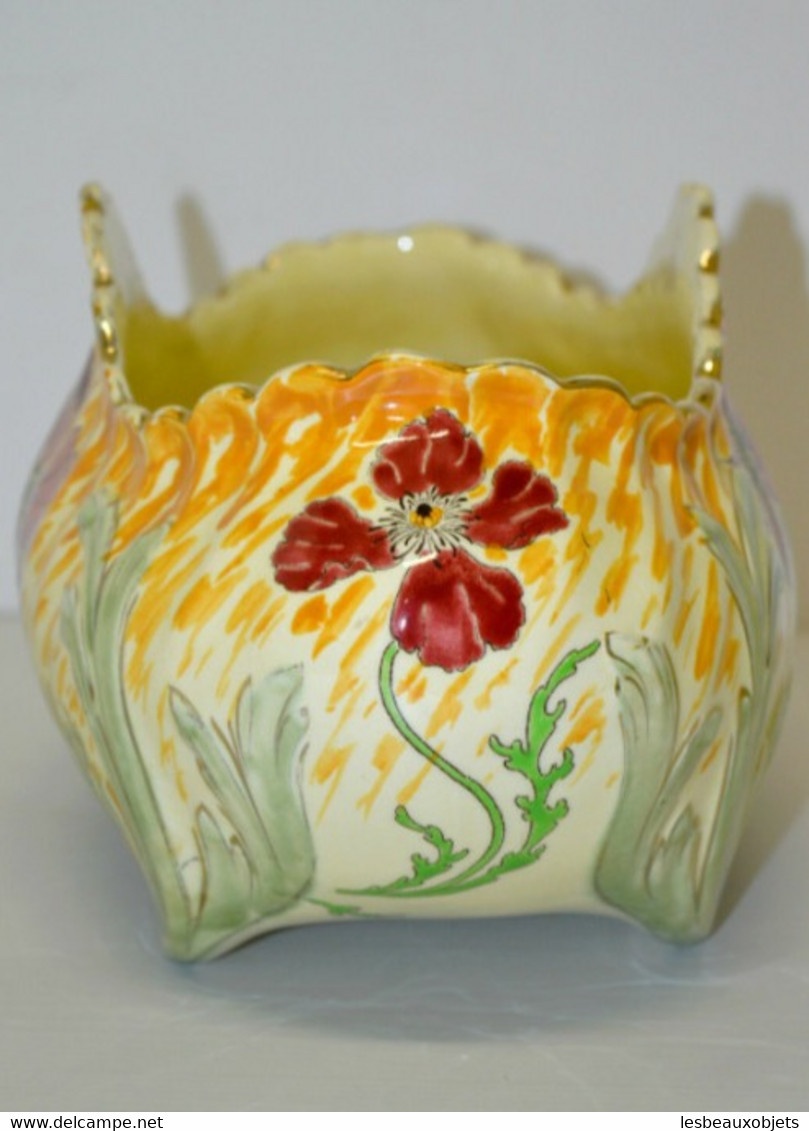 BELLE JARDINIERE CACHE POT ART NOUVEAU KG LUNEVILLE Fin XIXe Déco Ref.23061611-1 Déco Table Vitrine Collection - Lunéville (FRA)