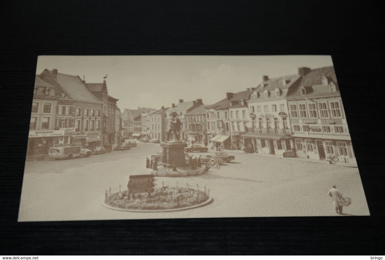 32070-                TONGEREN, GROTE MARKT, POSTKAART HERUITGAVE PERRETTE, NOVESIA, DE BEUKELAER / RECLAME - Tongeren