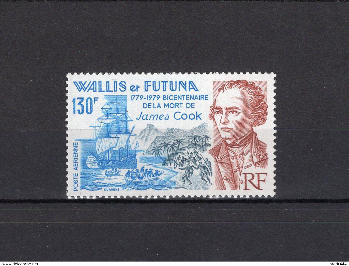 Wallis And Futuna 1979 - The 200th Anniversary Of The Death Of  Captain Cook 1728-1779 - Airmail Stamp - MNH** - Cartas & Documentos