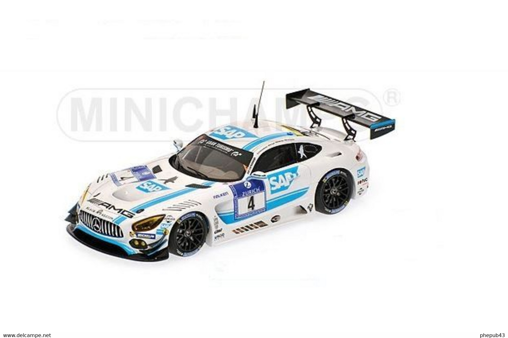 Mercedes-AMG GT3 - Christodoulou/Engel/Metzger/Schneider - 24h Nürburgring 2016 #4 - Minichamps - Minichamps