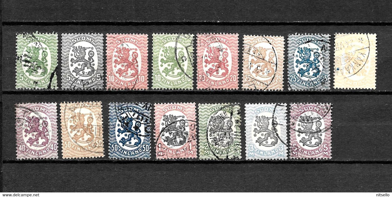 LOTE 2211  ///  FINLANDIA  -  YVERT Nº: LOTE SELLOS DE LA SERIE 66/80     ¡¡¡ OFERTA - LIQUIDATION - JE LIQUIDE !!! - Used Stamps