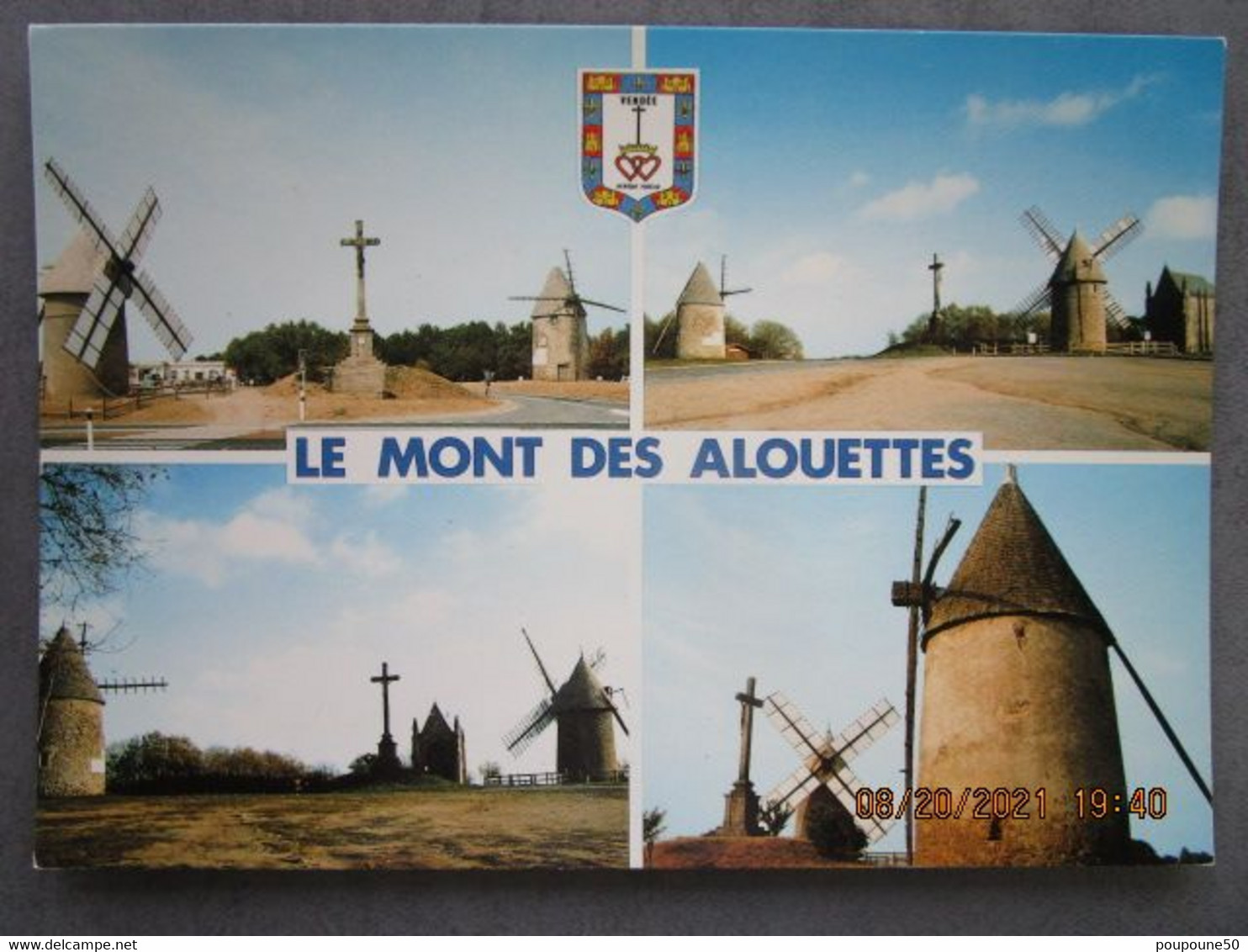 CP 85 Vendée LES HERBIERS - Le Mont Des Alouettes ,ces Moulins à Vent  Jouèrent Un Rôle Dans La Guerre De Vendée 1970 - La Chaize Le Vicomte