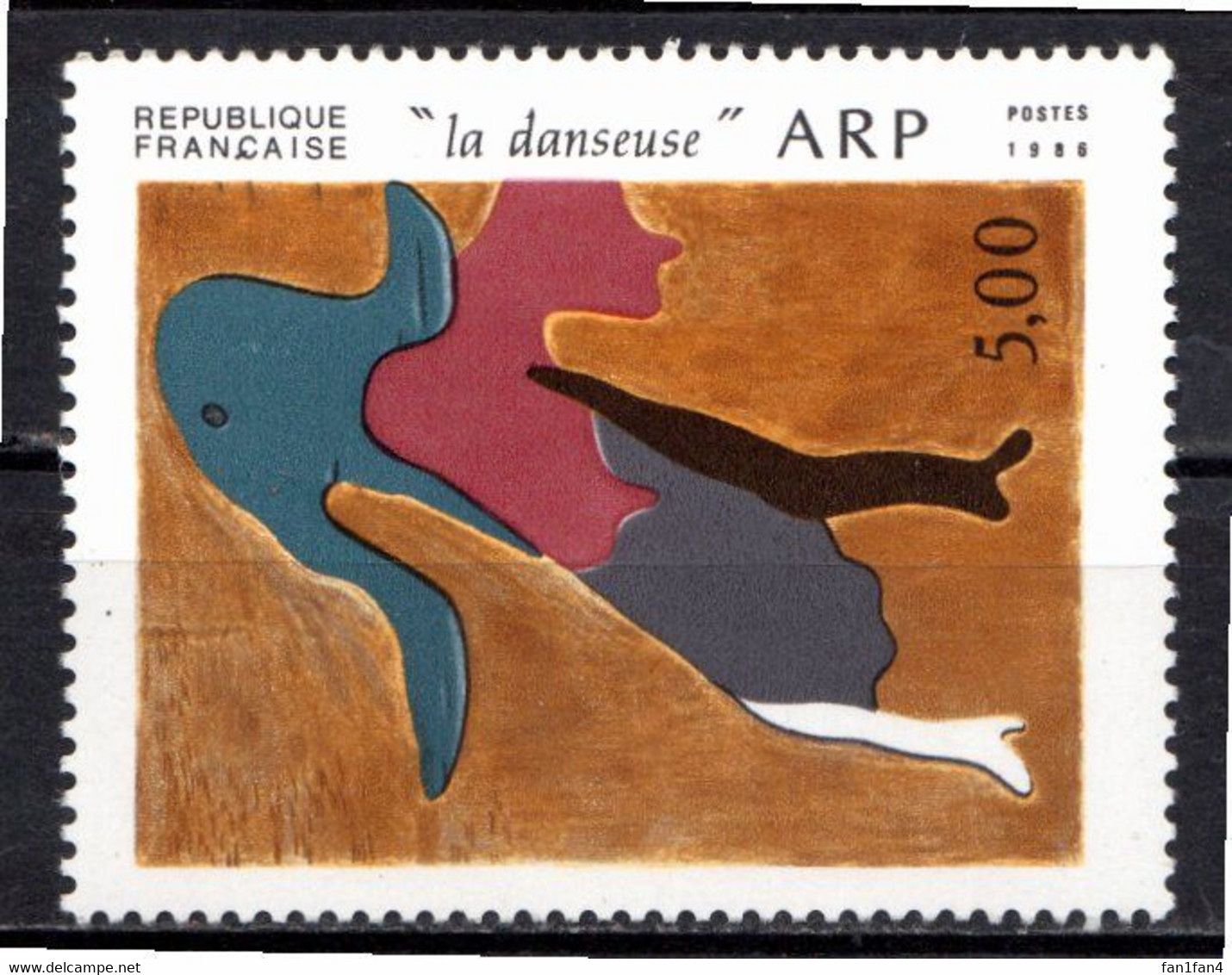 FRANCE 1986 - (**) - N° 2447 - Série Artistique - J. ARP - Nuevos