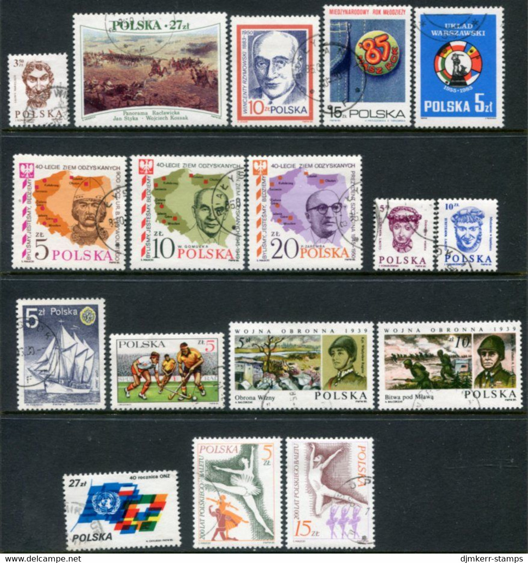 POLAND 1985 Twelve Complete Issues Used. - Usados