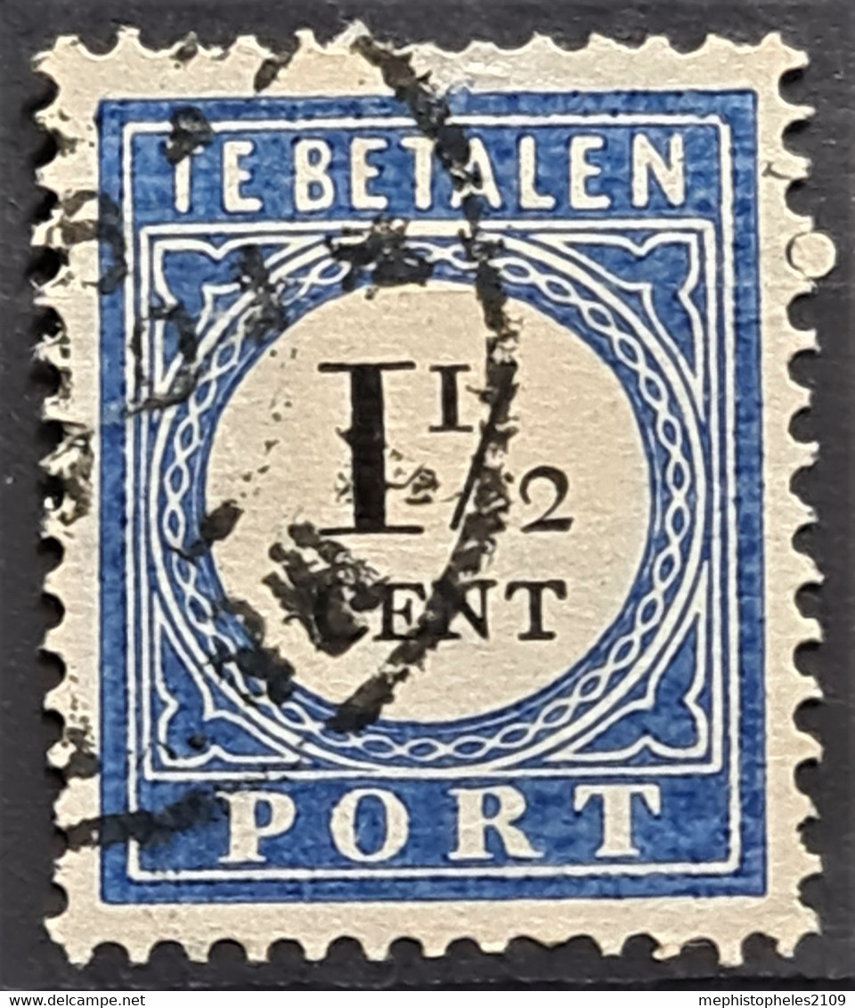 NETHERLANDS 1881 - Canceled - Sc# J4bII - Postage Due 1.5c - Strafportzegels