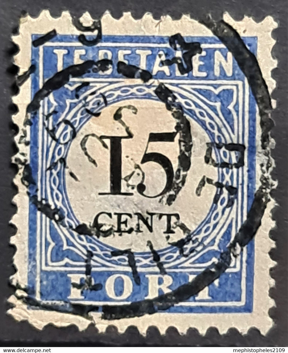 NETHERLANDS 1881 - Canceled - Sc# J9aI - Postage Due 15c - Portomarken