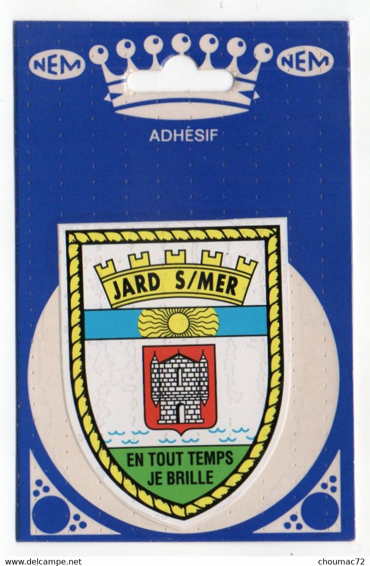 CP Adhesif 276, Blason Adhésif NEM, 85 Jard Sur Mer - Altri & Non Classificati