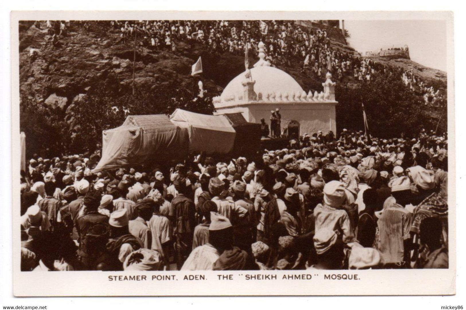 Yémen -- Steamer Point  ADEN --The Sheikh Ahmed  --  Mosque (très Animée) ......à  Saisir - Jemen