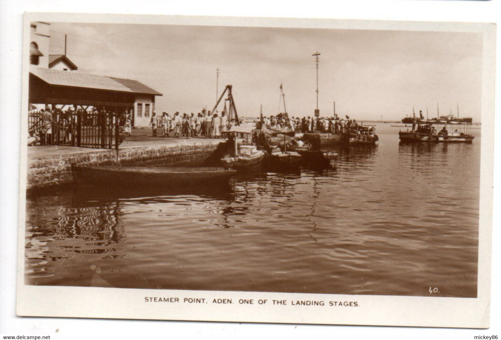 Yémen -- Steamer Point  ADEN  One Of The Landing Stages   (très Animée) ......à  Saisir - Jemen