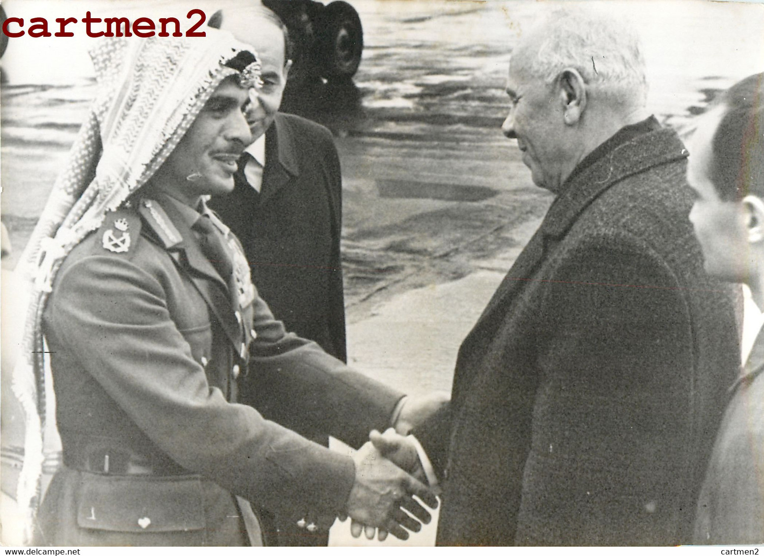 LE ROI HUSSEIN DE JORDANIE VOYAGE EN UNION-SOVIETIQUE AEROPORT DE MOSCOU NICOLAS PODGORNY PRESIDIUM SUPREME URSS - Jordanie