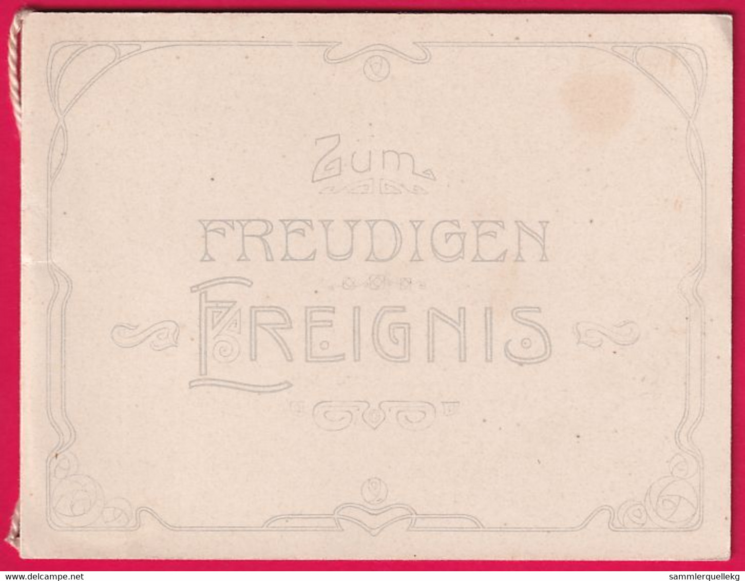 Prägekarte Aufklappbare Von 1911, Zum Freudigen Ereignis - Andere & Zonder Classificatie