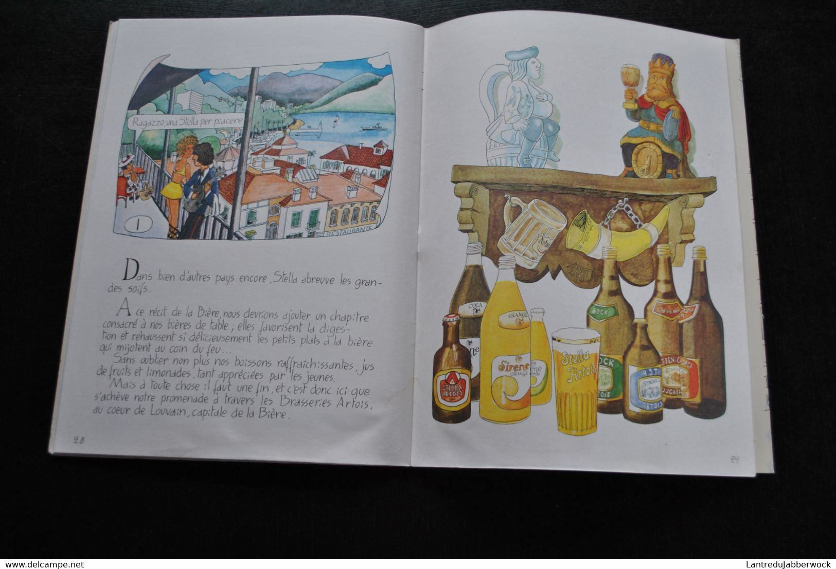 Louvain capitale de la bière Illustrations STEVEN WILSENS Editeur Brasseries Artois 1976 Stella Brasseur histoire RARE