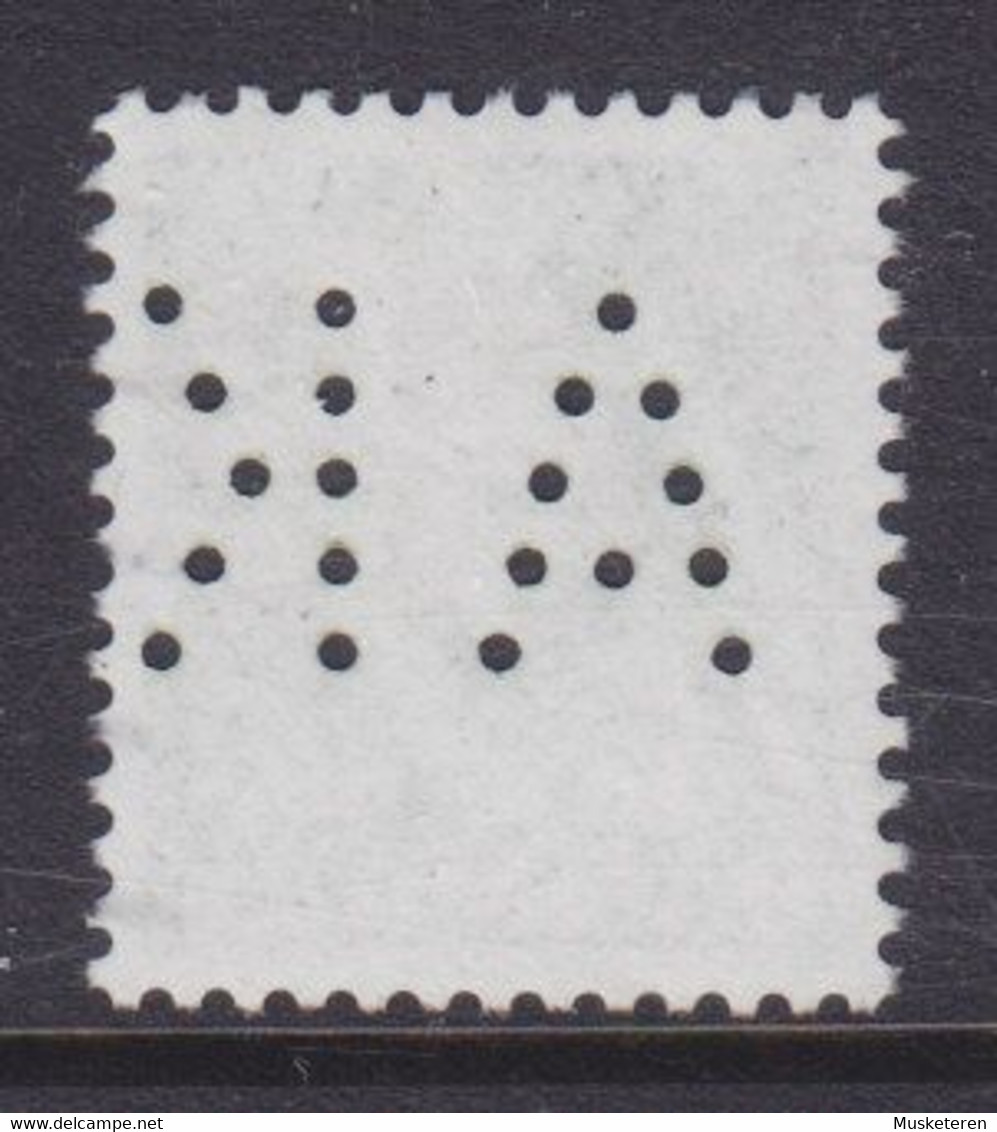 Denmark Perfin Perforé Lochung (A32) 'AK' Aalborg Kommune, Aalborg Mi. 970,23.00 Kr. Lion Arms Stamp - Abarten Und Kuriositäten