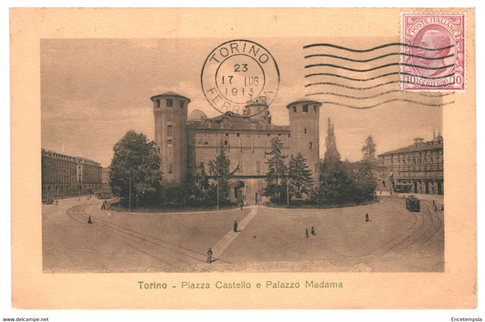 CPA - Carte Postale Italie Torino Piazza Castello E Palazzo Madama  1913-VM36262 - Palazzo Madama