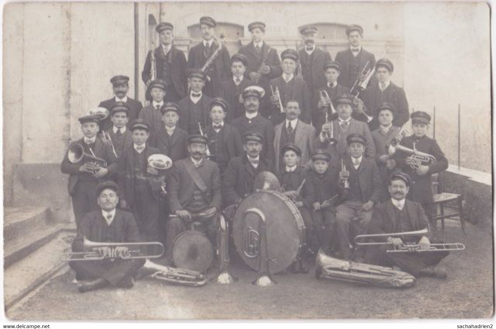 11. Carte-photo. CARCASSONNE. Fanfare - Carcassonne