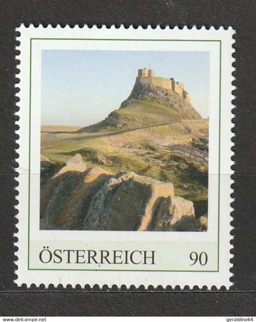 Österreich Personalisierte BM Reise Durch England Lindisfarne Castle Northumberland ** Postfrisch - Personnalized Stamps